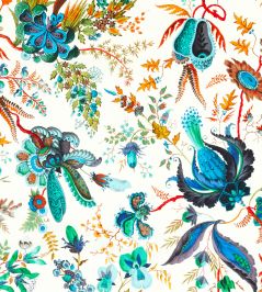 Wonderland Floral Fabric by Harlequin Lapis/Emerald/Carnelian Wonderland Floral Fabric by Harlequin Lapis/Emerald/Carnelian