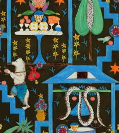 Wonderland Wallpaper by MINDTHEGAP Anthracite Wonderland Wallpaper by MINDTHEGAP Anthracite