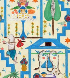 Wonderland Wallpaper by MINDTHEGAP Taupe Wonderland Wallpaper by MINDTHEGAP Taupe