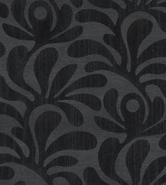 Woodblock Beetle Fern Wallpaper by Moooi Ebony Woodblock Beetle Fern Wallpaper by Moooi Ebony