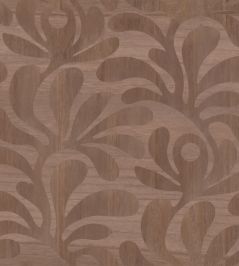 Woodblock Beetle Fern Wallpaper by Moooi Walnut Woodblock Beetle Fern Wallpaper by Moooi Walnut