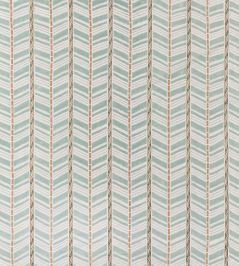 Woodbridge Stripe Fabric by Nina Campbell Aqua Woodbridge Stripe Fabric by Nina Campbell Aqua