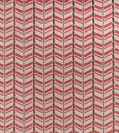 Woodbridge Stripe Fabric by Nina Campbell Red Woodbridge Stripe Fabric by Nina Campbell Red