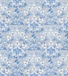 Woodford Fabric by Thibaut Blue Woodford Fabric by Thibaut Blue