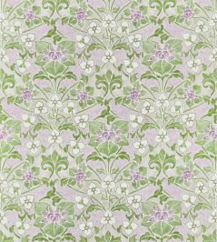 Woodford Fabric by Thibaut Lilac and Green Woodford Fabric by Thibaut Lilac and Green