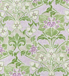 Woodford Wallpaper by Thibaut Lilac and Green Woodford Wallpaper by Thibaut Lilac and Green