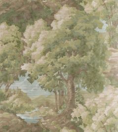 Woodland Clearing Wallpaper by Thibaut Green Woodland Clearing Wallpaper by Thibaut Green