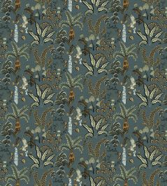 Woodland Floor Fabric by Josephine Munsey Petrol and Sage Woodland Floor Fabric by Josephine Munsey Petrol and Sage