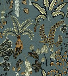Woodland Floor Wallpaper by Josephine Munsey Petrol and Sage Woodland Floor Wallpaper by Josephine Munsey Petrol and Sage