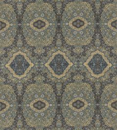 Woodland Paisley Fabric by Mulberry Home Indigo Woodland Paisley Fabric by Mulberry Home Indigo