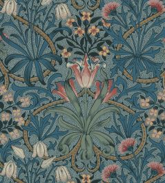 Woodland Weeds Wallpaper by Morris & Co Rose/Woad Woodland Weeds Wallpaper by Morris & Co Rose/Woad