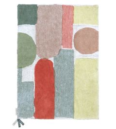 Woolable Abstract Rug by Lorena Canals Multicoloured Woolable Abstract Rug by Lorena Canals Multicoloured
