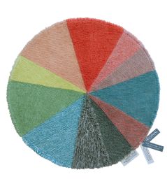 Woolable Pie Chart Rug by Lorena Canals Multicoloured Woolable Pie Chart Rug by Lorena Canals Multicoloured