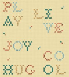 Wordplay Wallpaper by Coordonne Buttercream Wordplay Wallpaper by Coordonne Buttercream
