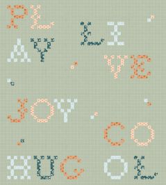 Wordplay Wallpaper by Coordonne Mint Wordplay Wallpaper by Coordonne Mint