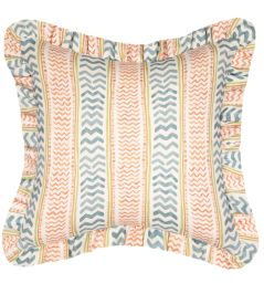 Wriggle Room Cushion 50cm x 50cm by GP & J Baker Teal/Spice Wriggle Room Cushion 50cm x 50cm by GP & J Baker Teal/Spice