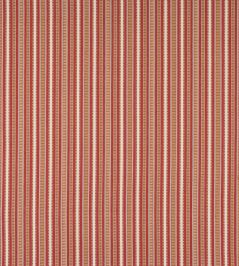 Yarra Stripe Fabric by Jane Churchill Red Yarra Stripe Fabric by Jane Churchill Red