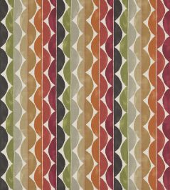 Yoki Fabric by Scion Terracotta / Moss / Amber Yoki Fabric by Scion Terracotta / Moss / Amber