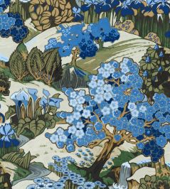 Yu Garden Wallpaper by Coordonne Sapphire Yu Garden Wallpaper by Coordonne Sapphire