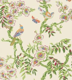Yukio Wallpaper by Thibaut Cream Yukio Wallpaper by Thibaut Cream