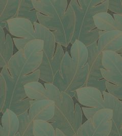 Yuto Wallpaper by Casadeco Vert Emeraude Yuto Wallpaper by Casadeco Vert Emeraude