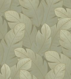 Yuto Wallpaper by Casadeco Vert Eucalyptus Yuto Wallpaper by Casadeco Vert Eucalyptus