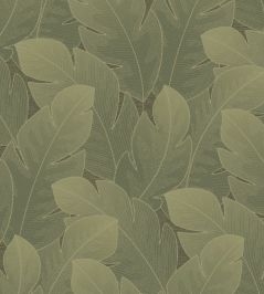 Yuto Wallpaper by Casadeco Vert Feuille Yuto Wallpaper by Casadeco Vert Feuille