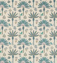 Zanzibar Fabric by Jane Churchill Blue Zanzibar Fabric by Jane Churchill Blue