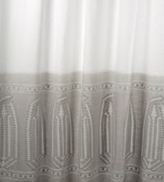 Zardozi Ombre Fabric by Zoffany Quartz Grey Zardozi Ombre Fabric by Zoffany Quartz Grey