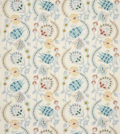 Zaviera Fabric by Jane Churchill Blue Zaviera Fabric by Jane Churchill Blue