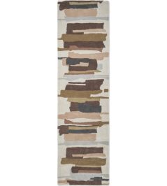 Zeal Runner Rug by Harlequin Taupe Zeal Runner Rug by Harlequin Taupe