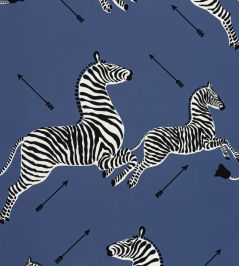 Zebras Wallpaper by Scalamandre Denim Zebras Wallpaper by Scalamandre Denim