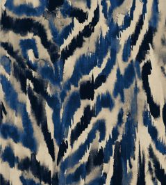 Zebrato Wallpaper by MINDTHEGAP Blu Zebrato Wallpaper by MINDTHEGAP Blu