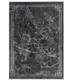Zehraya Border Rug by Asiatic Grey Zehraya Border Rug by Asiatic Grey
