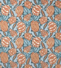 Zenith Fabric by Harlequin Terracotta/Azul Zenith Fabric by Harlequin Terracotta/Azul