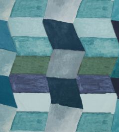 Zig Zag Fabric by Christopher Farr Cloth Indigo Zig Zag Fabric by Christopher Farr Cloth Indigo
