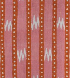 Zig Zag Grand Fabric by Titley and Marr Paprika & Rose Zig Zag Grand Fabric by Titley and Marr Paprika & Rose