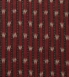 Zig Zag Fabric by Titley and Marr Chocolate & Cardinal Zig Zag Fabric by Titley and Marr Chocolate & Cardinal