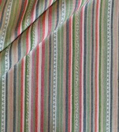 Zigga Stripe Fabric by Ian Sanderson Rosa Mundi Zigga Stripe Fabric by Ian Sanderson Rosa Mundi