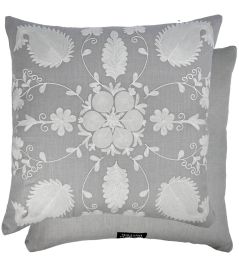 Zinnia Pillow 24 x 24" by William Yeoward Dove Zinnia Pillow 24 x 24" by William Yeoward Dove