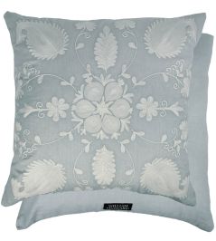 Zinnia Pillow 24 x 24" by William Yeoward Duck Egg Zinnia Pillow 24 x 24" by William Yeoward Duck Egg