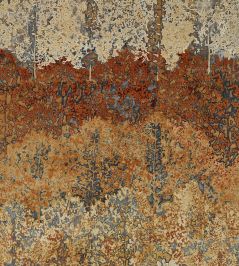 Belvoir Fabric by Zoffany Blue/Amber Belvoir Fabric by Zoffany Blue/Amber