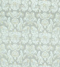 Brocatello Impasto Fabric by Zoffany Silver Brocatello Impasto Fabric by Zoffany Silver