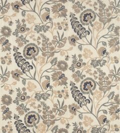 Hardwick Crewel Fabric by Zoffany Fossil Hardwick Crewel Fabric by Zoffany Fossil