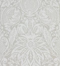 Mitford Damask Wallpaper by Zoffany Platinum Grey Mitford Damask Wallpaper by Zoffany Platinum Grey