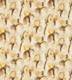 Water Iris Fabric by Zoffany Gold/Charcoal Water Iris Fabric by Zoffany Gold/Charcoal
