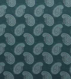Orissa Velvet Fabric by Zoffany Azure Orissa Velvet Fabric by Zoffany Azure