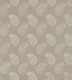 Orissa Velvet Fabric by Zoffany Pale Linen Orissa Velvet Fabric by Zoffany Pale Linen