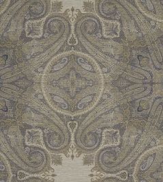 Elswick Paisley Wallpaper by Zoffany Blue Umber Elswick Paisley Wallpaper by Zoffany Blue Umber