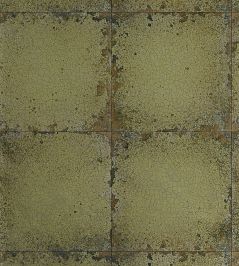 Lustre Tile Wallpaper by Zoffany Gold Lustre Tile Wallpaper by Zoffany Gold